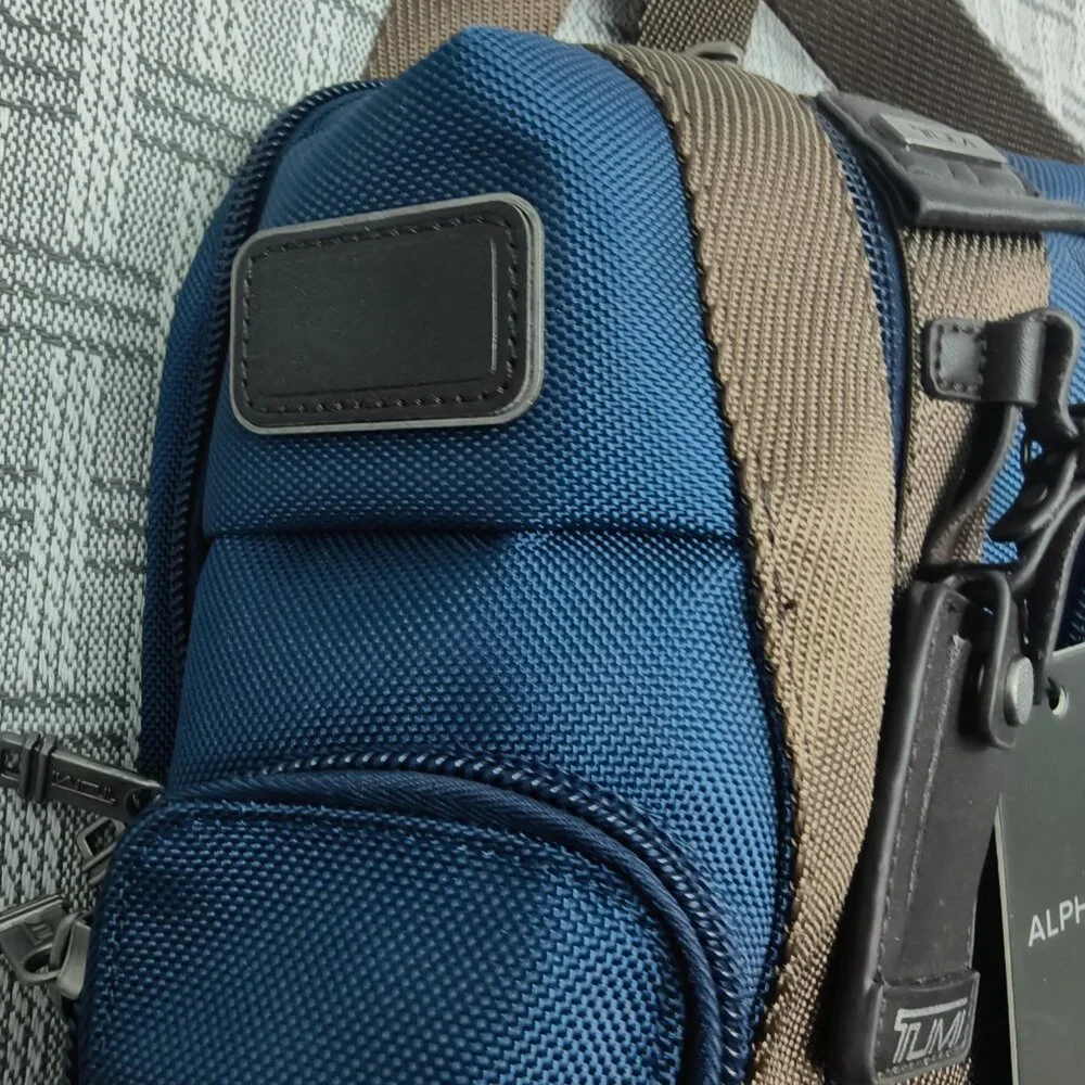 NWT Tumi Alpha Bravo Monterey Blue Anti-Theft Sling | Tactical Crossbody Bag